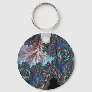 Groovy Kleurrijke Boho Hippie Mandelbrot Fractal A Sleutelhanger