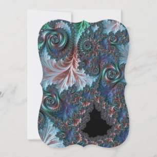 Groovy Kleurrijke Boho Hippie Mandelbrot Fractale Kaart