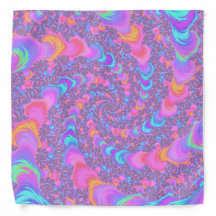 Groovy Kleurrijke Fluorescerende Trippy Spiraal Fr
