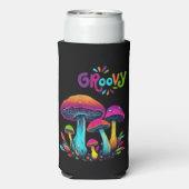 Groovy kleurrijke psychedelische paddenstoelen (Seltzer Achterkant)