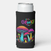 Groovy kleurrijke psychedelische paddenstoelen (Seltzer Voorkant)