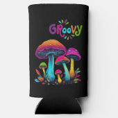 Groovy kleurrijke psychedelische paddenstoelen (Achterkant)