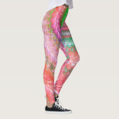 Groovy Kleurrijke Spiral Digitale Abstracte Fracta Leggings (Rechts)