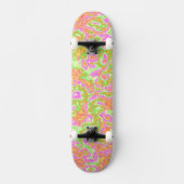 Groovy Kleurrijke Zure Reis Retro Hippie Marble Ar Skateboard (Voorkant)