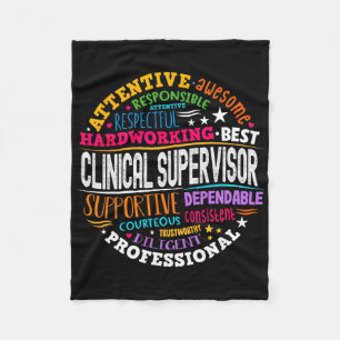 Groovy klinische supervisor waardering gezondheid fleece deken