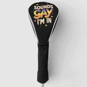 Groovy klinkt gay ik ben in LGBT regenboog trots Golfheadcover