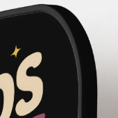 Groovy klinkt homo ik ben in LGBT Rainbow Pride Pickleball Paddle (Links Detail)