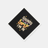 Groovy klinkt homo ik ben in LGBT Rainbow Pride Servet (Hoek)