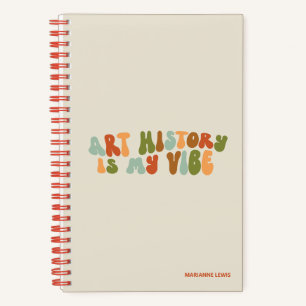 Groovy kunstgeschiedenis is mijn vibe, kunsthistor notitieboek