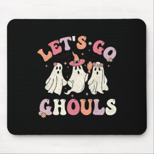 Groovy Laten we gaan Ghouls Halloween Ghost Outfit Muismat