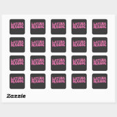Groovy Latina Magic Leuk Roze Vierkante Sticker (Vel)