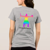 Groovy Lawrence Times femme grey Tri-Blend Shirt (Achterkant)
