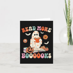 Groovy Lees Meer Boeken Schattig Spook Grappig Hal Kaart