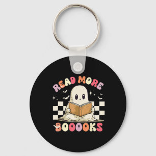 Groovy Lees Verder Boeken Schattige Ghost Boo Funn Sleutelhanger