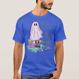 Groovy Lees Verder Boeken Schattige Ghost Boo Funn T-shirt