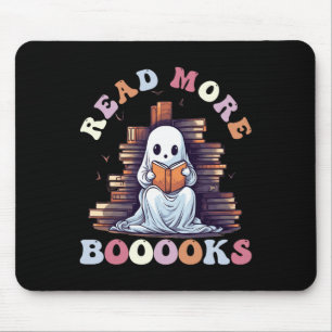 Groovy Lees Verder Boeken Schattige Ghost Funny Te Muismat