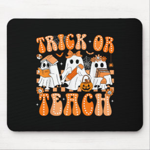 Groovy leraar Halloween Trick Or Teach Geest Manne Muismat