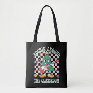 Groovy Leraar Kerst Rockin 'Rondom De Klas Draagtas