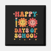 Groovy leraar student 100e dag van school Happy 1 Magneet (Voorkant)
