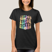 Groovy LET'S BE BETTER HUMANS Retro Stop Bullying T-shirt (Voorkant)