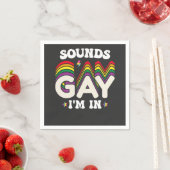 Groovy LGBT Pride Klinkt laat me binnen Servet (Insitu)
