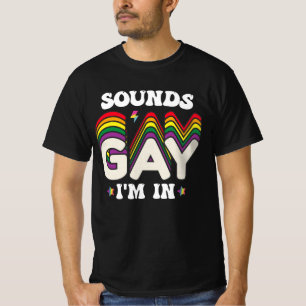 Groovy LGBT Pride Klinkt laat me binnen T-shirt