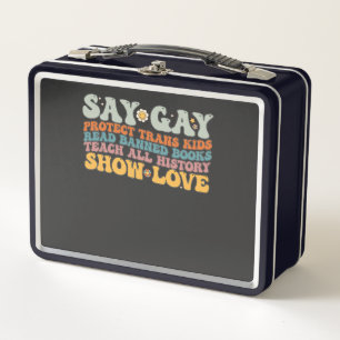 Groovy LGBT Zeg Gay Bescherm Trans Kinderen Lees B