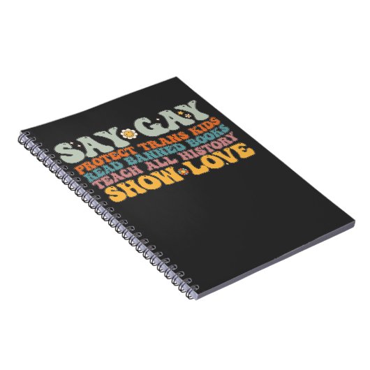 Groovy LGBT zegt dat homoseksuele bescherming bied Notitieboek (Rechterzijde)
