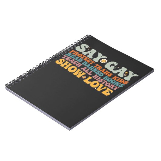 Groovy LGBT zegt dat homoseksuele bescherming bied Notitieboek (Linkerzijde)