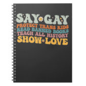 Groovy LGBT zegt dat homoseksuele bescherming bied Notitieboek (Voorkant)