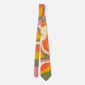 Groovy Liquified Marble Retro 60s  Partij Stropdas (Achterkant)