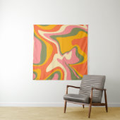 Groovy Liquified Marble Retro 60s  Partij Wandkleed (In Situ (horizontaal))