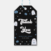 Groovy Little Boo Boy Halloween Baby shower Ghost Cadeaulabel (Voorkant)