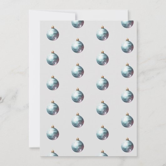 Groovy Little Christmas Disco Roze Kerstfeest Kaart (Achterkant)