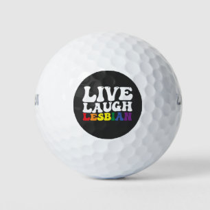 Groovy Live Laughter Lesbische LGBT trots Golfballen