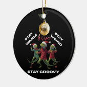 Groovy Lizard Keramisch Ornament (Links)