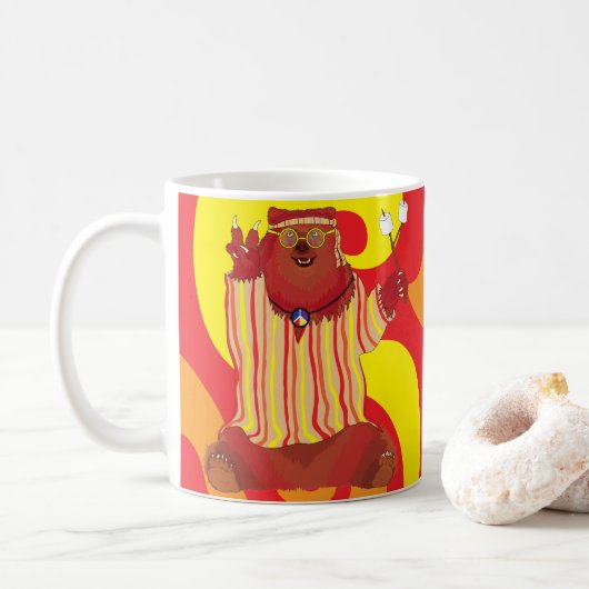 Groovy Love Beer Coffee Mok (Met donut)