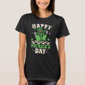 Groovy Lucky Shamrock Gelukkig St. Patrick's Day C T-shirt (Voorkant)
