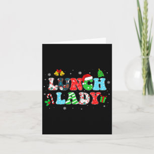 Groovy Lunch Lady Christmas Matching Xmas Lunch La Kaart