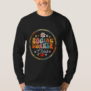 Groovy Maatschappelijk Werker Crew Maatschappelijk T-shirt