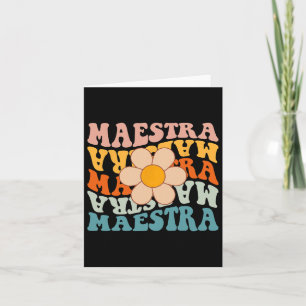 Groovy Maestra Spaans Leraren Terug Naar School Re Kaart