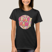 Groovy Mama Hippie Retro Daisy Flower Face H T-shirt (Voorkant)