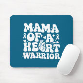 Groovy Mama Of A Heart Warrior Chd Awareness Heart Muismat (Met muis)