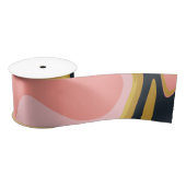 Groovy Marbel Roze Mosterd Swirl Retro 60s Lint (Spoel)