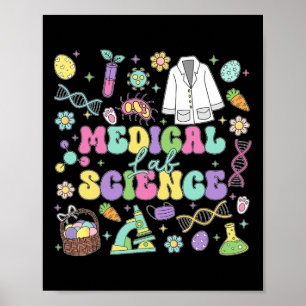 Groovy Medisch Lab Wetenschap Paasdag Laboratorium Poster