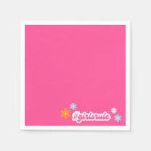 Groovy Meisje Power Baby shower Servetten (Voorkant)