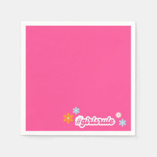 Groovy Meisje Power Baby shower Servetten