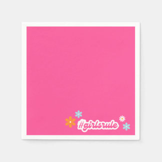 Groovy Meisje Power Baby shower Servetten