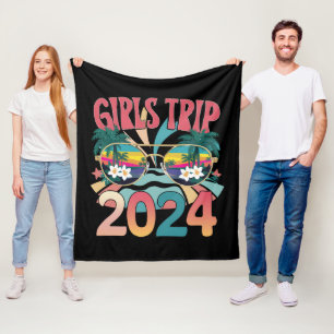 Groovy Meisjesreis 2024 Weekend Zomer Strand Fleece Deken