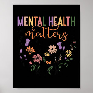 Groovy Mental Health S Human Brain Illness Awarene Poster